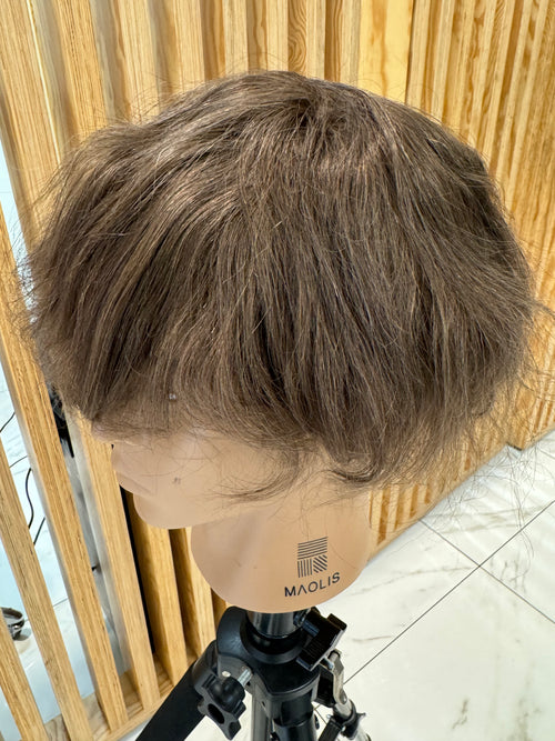 Prothèse capillaire invisible Ultra HD couleur 6 ASH (non remboursable ni échangeable)