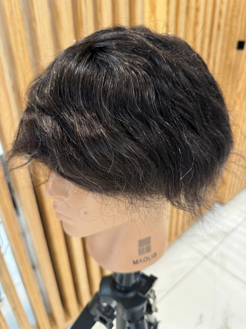 Prothèse capillaire invisible Ultra HD couleur 1B10 (non remboursable ni échangeable)